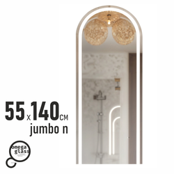 Зеркало OMEGA GLASS с подсветкой Jumbo N 55х140, картинка
