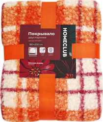 Покрывало двустороннее HOMECLUB Velvet 200х220см, Арт. KF1229-1, крупный план