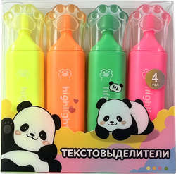 Набор текстовыделителей КРОК&ДИЛЛИ 4 цвета, Арт. L522645, изображение