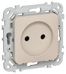 Розетка IEK Flite без з/к/ш б/к 10А РС01-1-ФлЛ льн., фото
