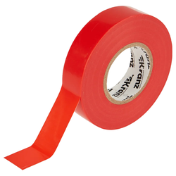 Изолента профессиональная KRANZ 0,18х19мм 20м, красная, картинка
