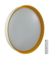 Светильник СОНЕКС настенно-потолочный led 70вт 3000-6000к пластик/желтый d510, фото