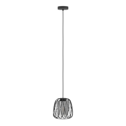 Cветильник EGLO Подвесной потолочный floresta, 1x40w, e27, h1100, d195, стал, картинка