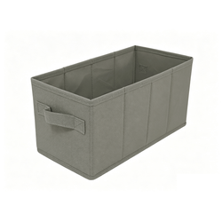 Короб для стеллажа STORIDEA нетканый, графит, 15x31x15см, крупный план