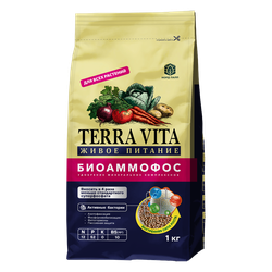 Биоудобрение TERRA VITA биоаммофос (пакет 1,0 кг), шт, изображение