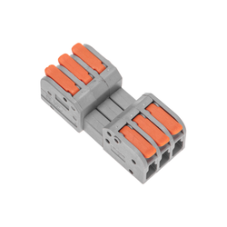 Клемма REXANT смк 222-423r проходн разъемная 3 полюса серая 0,2-2,5/4мм² (, детальное фото