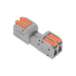 Клемма REXANT смк 222-422r проходн разъемная 2 полюса серая 0,2-2,5/4мм² (, вид