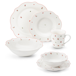 Тарелка обеденная APOLLO Genio French rose, 27см, крупный план