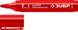 Маркер ЗУБР МП-300 красн, 2мм перманентн (06322-3), фото