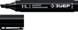 Маркер ЗУБР МП-300К чёрн, 2-5мм, клиновидн перманентн (06323-2), крупный план