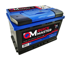 Аккумулятор автомобильный QUICK MASTER SP 6СТ-75 (L)-(1) 560A, детальное фото