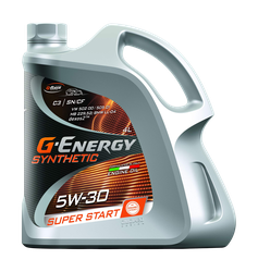 Масло моторное синтетическое G-ENERGY Synthetic super start 5W-30, 4л, детальное фото