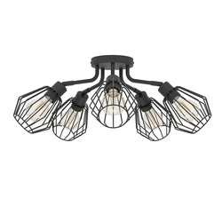 Люстра EGLO TARBES, 5x60W(E27), черный, изображение