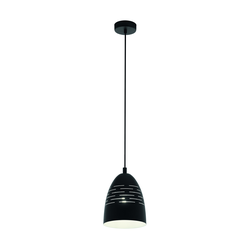 Светильник EGLO Подвесной потолочный CAMASTRA, 1x40W(E27), черный, белый, крупный план