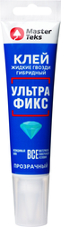 Клей MASTERTEKS гибридный ЖГ ультрафикс 80 мл прозрачный, вид