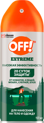 Аэрозоль от комаров OFF! Extreme, 157мл, вид