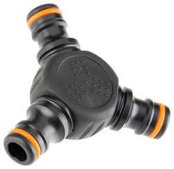Тройник AMIGO с soft-покрытием cерии XXL с 1/2" на 3/4", 79511, крупный план