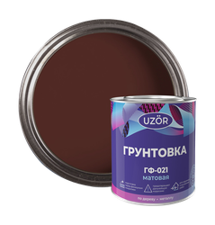 Грунтовка ГФ-021 УЗОР красно-коричн. 2,7кг, фотография