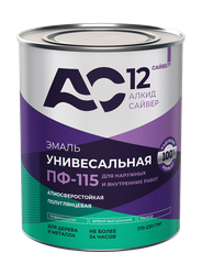 Эмаль алкидная АС-12 ПФ-115 АС-12 белая 0,8кг, изображение