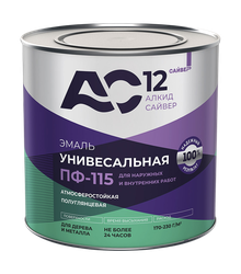 Эмаль алкидная АС-12 ПФ-115 АС-12 белая 5кг, детальное фото