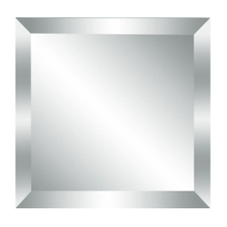 Плитка OMEGA GLASS зеркальная серебро 10х10 кв фацет 1шт, фотография