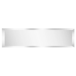 Плитка OMEGA GLASS зеркальная серебро 40x10 прям фац 1шт, крупный план