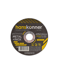 Диск отрезной HANSKONNER по металлу H9020-125-12 125х1,2, вид