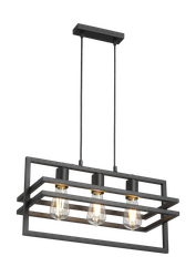 Люстра VITALUCE v2861-1/3s, 3xe27 макс. 40вт черный, крупный план