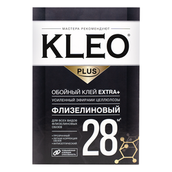 Клей KLEO д/флиз.обоев усил метилцеллюлозой PLUS EXTRA 28, крупный план