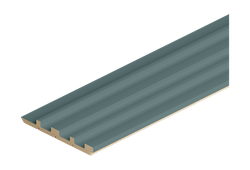 Панель STELLA стеновая реечная мдф ритм, делюкс, олива, 2700x119x12, вид