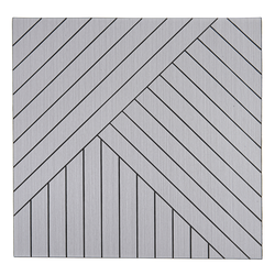 Мягкие реечные панели LAKO DECOR 600-600мм, Белый ДИАГОН, изображение