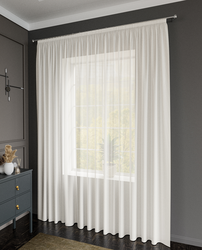 Штора тюлевая FARLEZA гипюр абстракт 300х280 беж., фотография