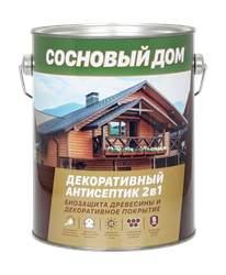 Антисептик д/древесины СОСНОВЫЙ ДОМ декоративный ореховое дерево, крупный план