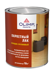 Лак паркетный OLIMP п/матовый, фотография