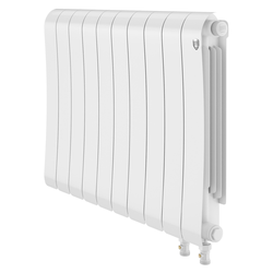Радиатор ROYAL THERMO биметаллический Infinity 500 Bianco Traffico VR80 - 10 секц., крупный план