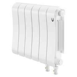 Радиатор ROYAL THERMO биметаллический Infinity 300 Bianco Traffico VR80 - 6 секц., изображение