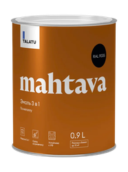Грунт-эмаль TALATU алкидная глянцевая mahtava ral 9005 черный, детальное фото