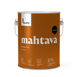 Грунт-эмаль TALATU алкидная глянцевая mahtava ral 9005 черный, картинка