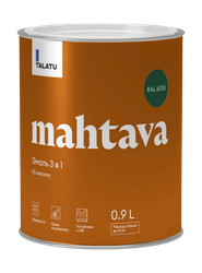 Грунт-эмаль TALATU алкидная глянцевая mahtava ral 6005 зеленый, фото