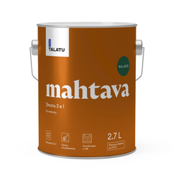Грунт-эмаль TALATU алкидная глянцевая mahtava ral 6005 зеленый, детальное фото