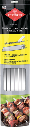 Набор шампуров FORESTER маленькие, Арт. RZ-450SB, 6шт, детальное фото