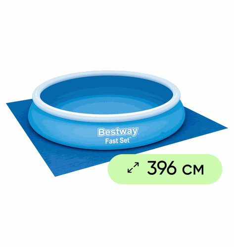Подложка для надувных и каркасных бассейнов BESTWAY Flowclear 396х396см, Арт. 58002, фотография