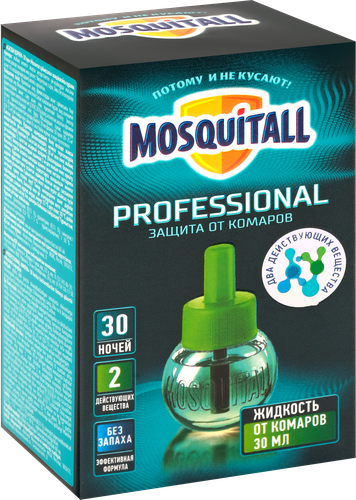 Жидкость от комаров MOSQUITALL Профессиональная защита 30 ночей, 30мл, фото