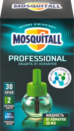 Жидкость от комаров MOSQUITALL Профессиональная защита 30 ночей, 30мл, детальное фото