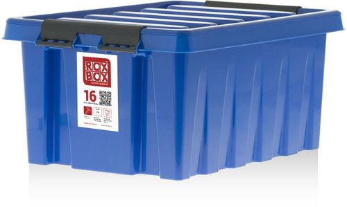 Контейнер ROX BOX с крышкой, 40х30х19см, пластик, прозрачный, полипропилен, 16л, Арт. 016-00.07, вид