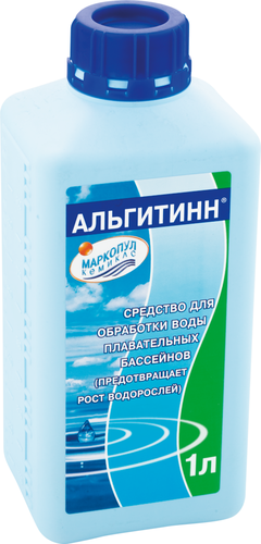 Средство для бассейнов МАРКОПУЛ Альгитинн для уничтожения водорослей, 1л, изображение