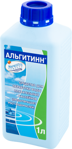 Средство для бассейнов МАРКОПУЛ Альгитинн для уничтожения водорослей, 1л, вид