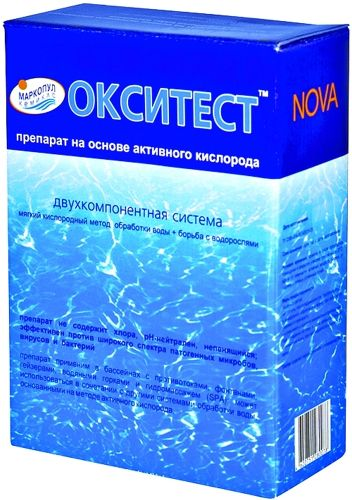 Средство д/очистки воды МАРКОПУЛ ОКСИТЕСТ НОВА на основе кислорода, детальное фото