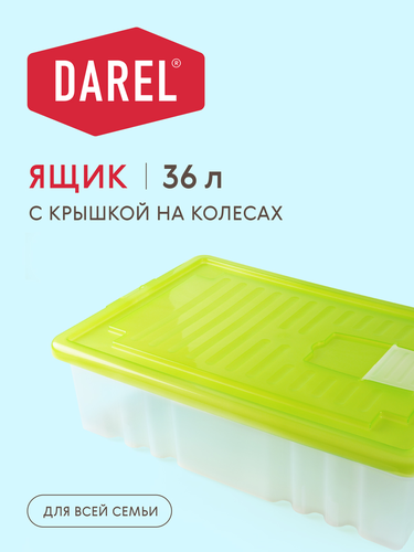 Ящик для хранения DAREL с крышкой, 36л, Арт. ЯФ0136, вид