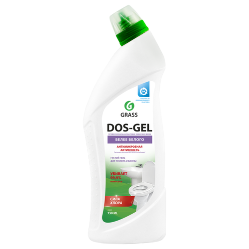 Средство моющее для туалета и ванных комнат GRASS Dos-Gel щелочное, 750мл, фотография
